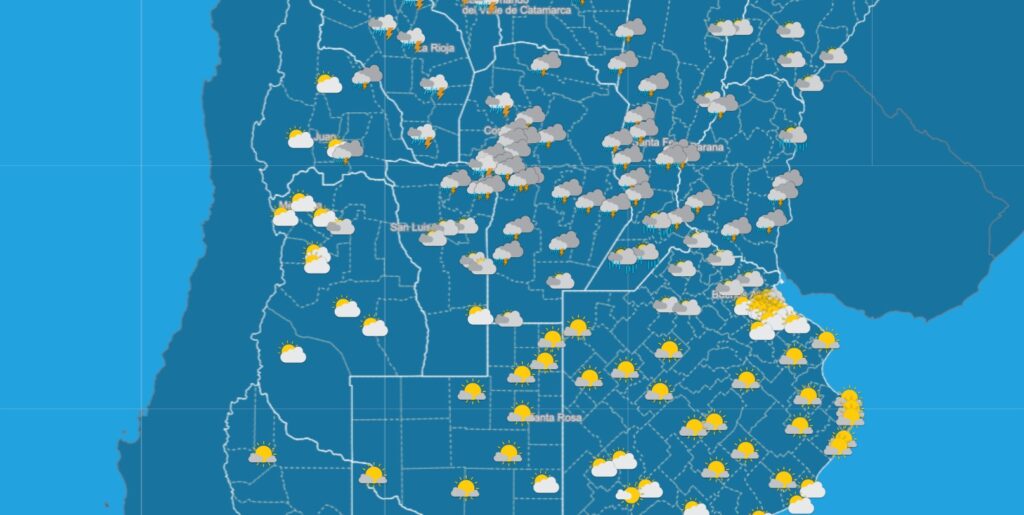 Así está el clima en la zona central del país.