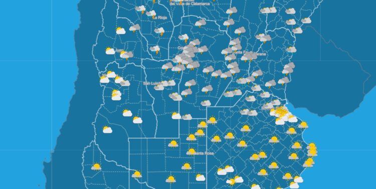 Así está el clima en la zona central del país.