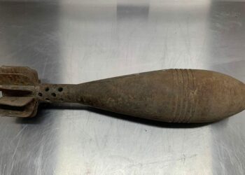 Hallaron un proyectil de mortero en barrio Yofre Norte