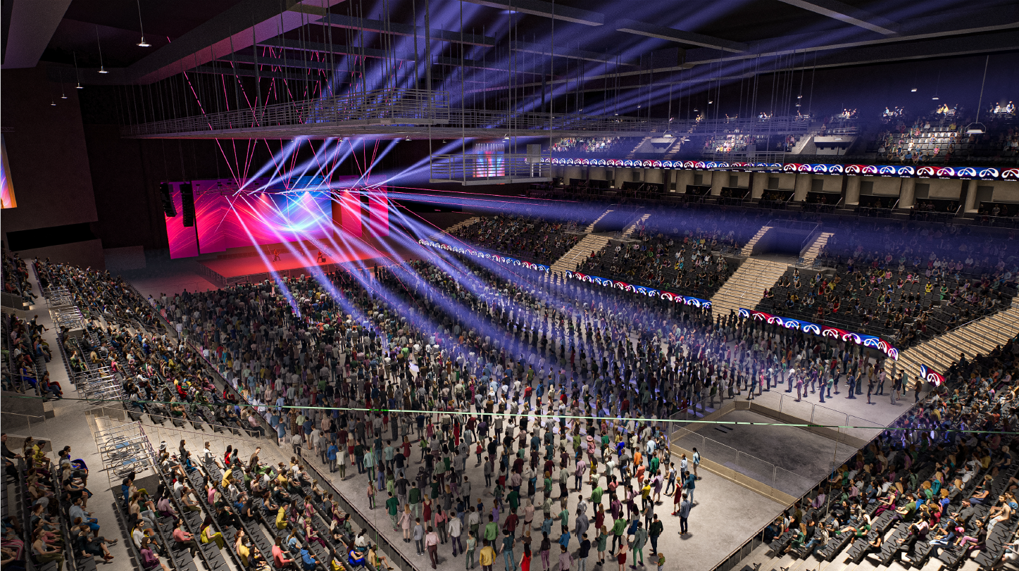 Los palcos que separan el segundo del tercer nivel serán comercializados en el mercado corporativo.