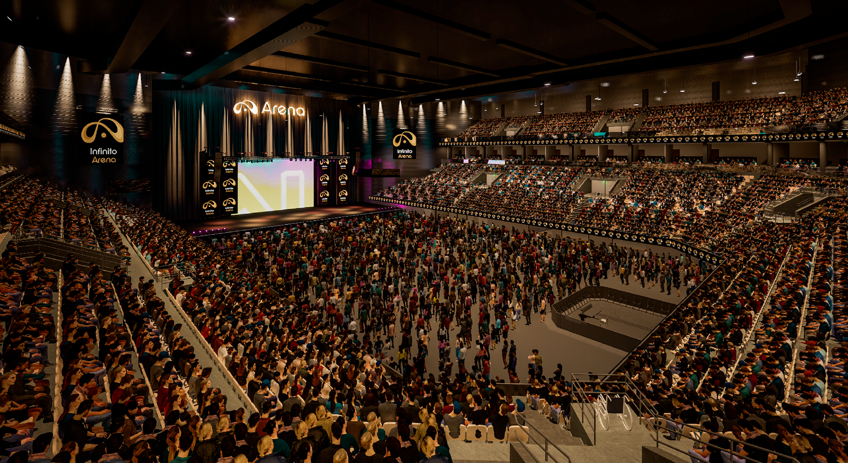 Internamente el estadio cordobés será muy similar al Movistar Arena de Buenos Aires.