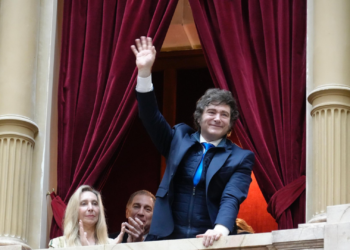 Milei y un mensaje en redes Conspiranoico yo Fin