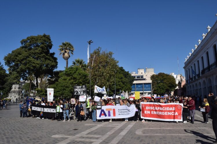 Marcha del año pasado, por la emergencia en discapacidad.