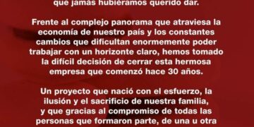 Cierra la fábrica cordobesa de alfajores La Paila tras más de 30 años de actividad