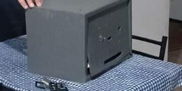 Allanamiento recuperan una caja fuerte con $6 millones