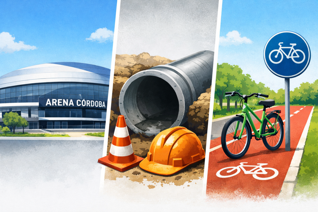 Arena Córdoba, cloacas o más ciclovías Hoy Día consulta a sus lectores qué obra necesita la ciudad