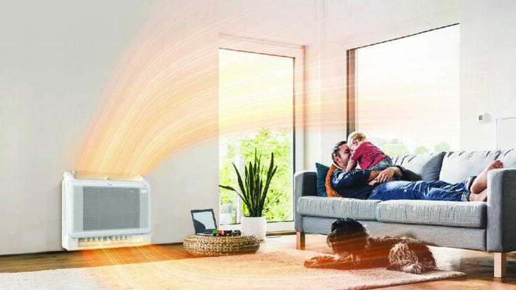 Consola de aire que se controla desde el celular.