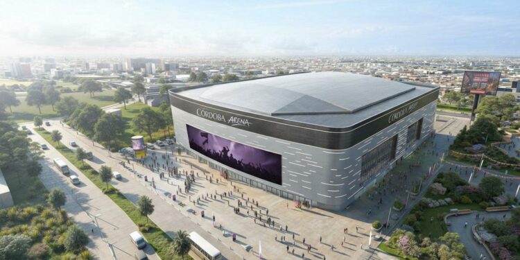 El render del Córdoba Arena en el ex Batallón 141.