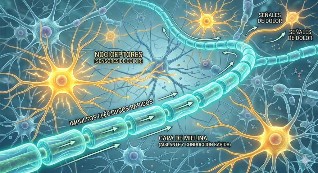 Descubren una molécula que genera dolor y al mismo tiempo repara los nervios molécula