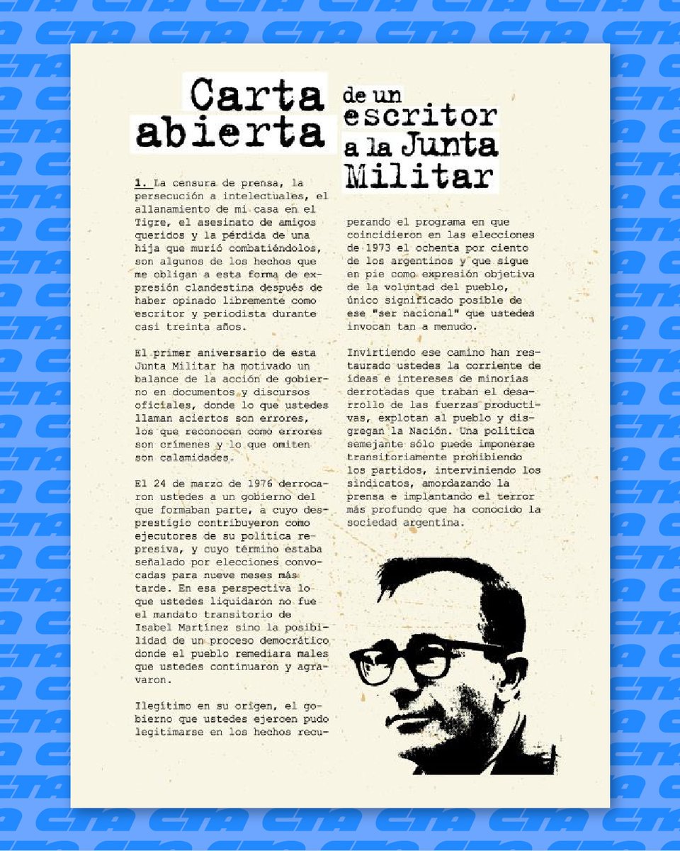 Rodolfo Walsh, a casi cinco décadas de su desaparición: "El silencio no es neutral" Rodolfo Walsh, a casi cinco décadas de su desaparición: "El silencio no es neutral"