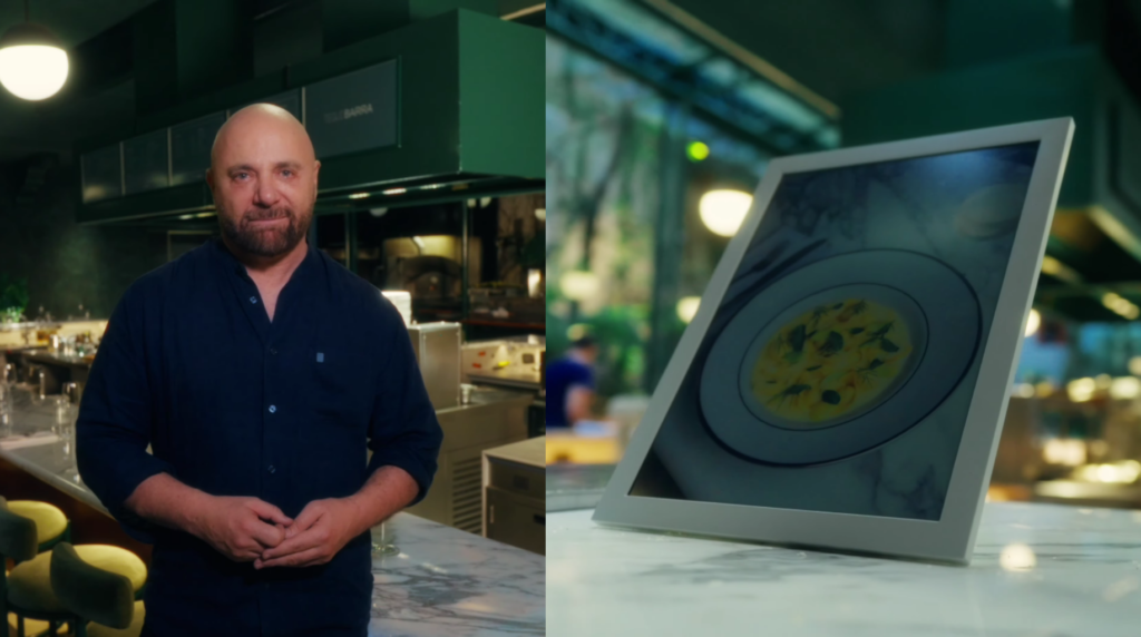 Samsung lleva su tecnología Color E-Paper a Tegui, el restaurante de Germán Martitegui