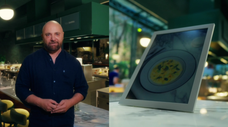 Samsung lleva su tecnología Color E-Paper a Tegui, el restaurante de Germán Martitegui