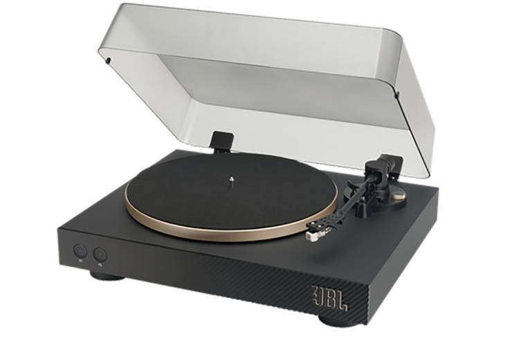 El nuevo tocadiscos JBL Spinner BT Gold R.