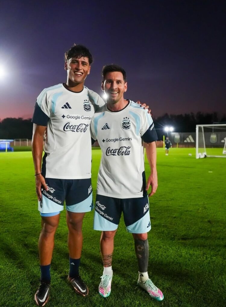 Dávila y la foto junto a Messi de la que todo el mundo Talleres habla Messi
