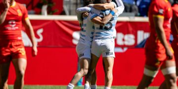 Los Pumas 7 vencieron a España en el segundo partido del Seven en New York.