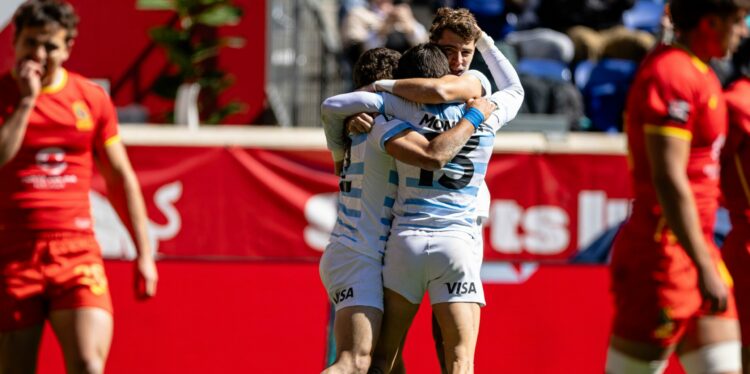Los Pumas 7 vencieron a España en el segundo partido del Seven en New York.
