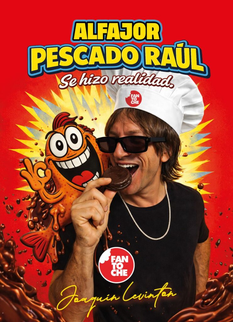 Los alfajores al rock, Joaquín Levinton lanza su propia línea “Pescado Raúl” junto a una marca histórica Los alfajores al rock, Joaquín Levinton lanza su propia línea “Pescado Raúl” junto a una marca histórica