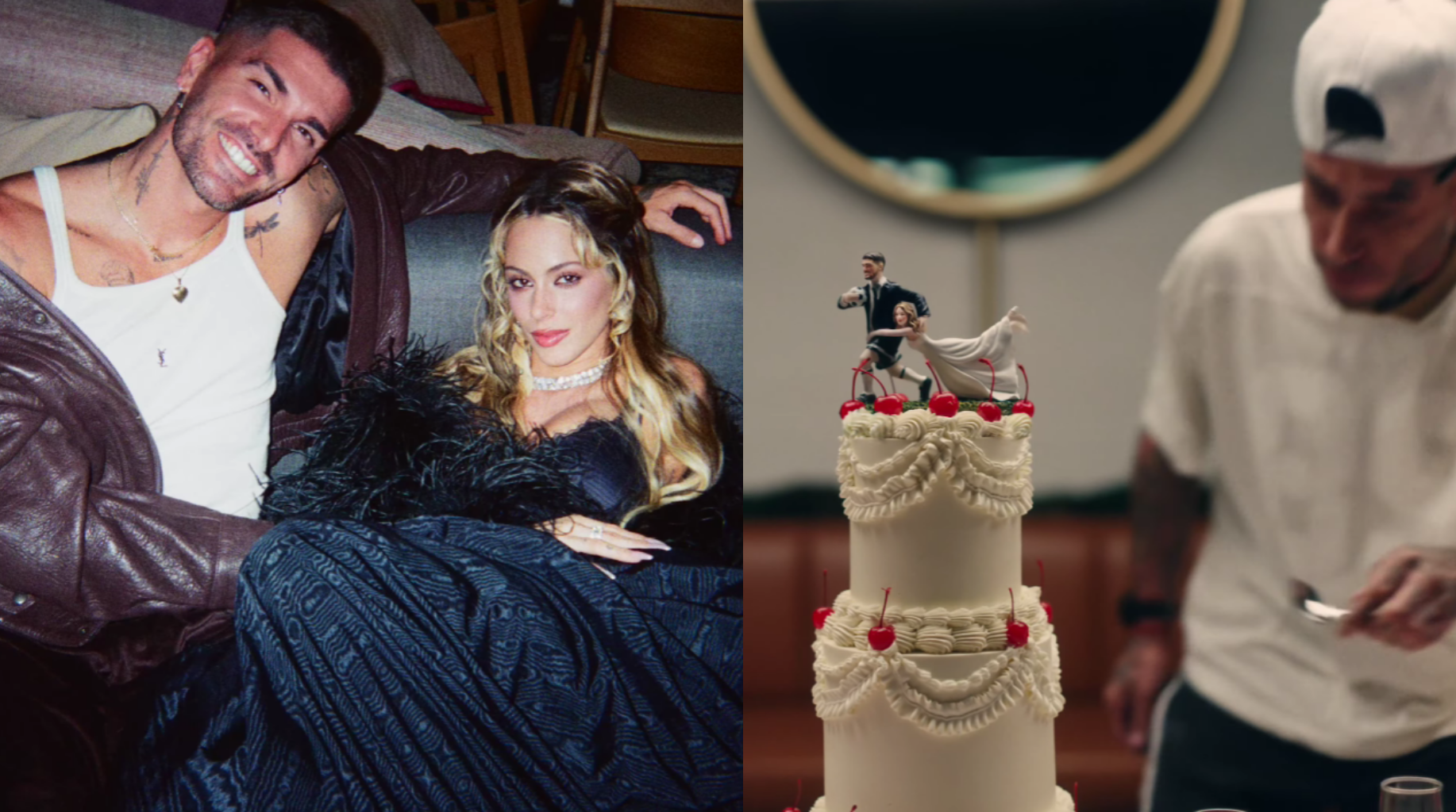 Tini estrenó “Dos amantes” con Ulises Bueno y reunió a Messi, Susana Giménez y Rodrigo De Paul