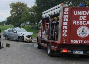 Murió un conductor tras un violento choque en Monte Cristo