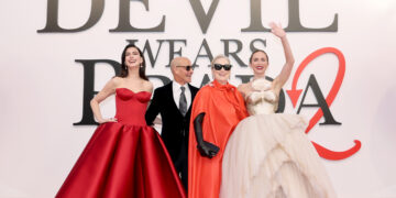 “El diablo viste a la moda 2”: Lady Gaga y el elenco original encabezaron el estreno mundial