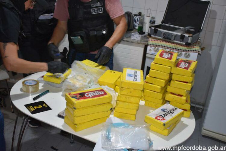 Una banda narco fue condenada por el tráfico de 70 kilos de cocaína