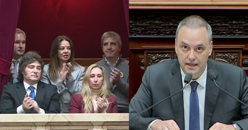 Adorni rinde cuentas ante el Congreso