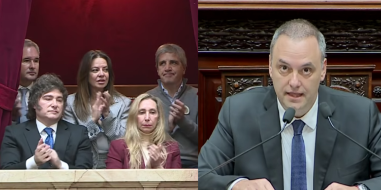 Adorni rinde cuentas ante el Congreso