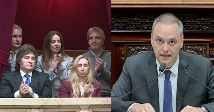 Adorni rinde cuentas ante el Congreso