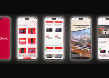 La nueva aplicación móvil de LG.