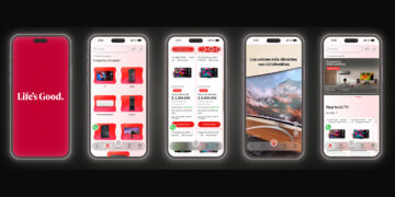 La nueva aplicación móvil de LG.