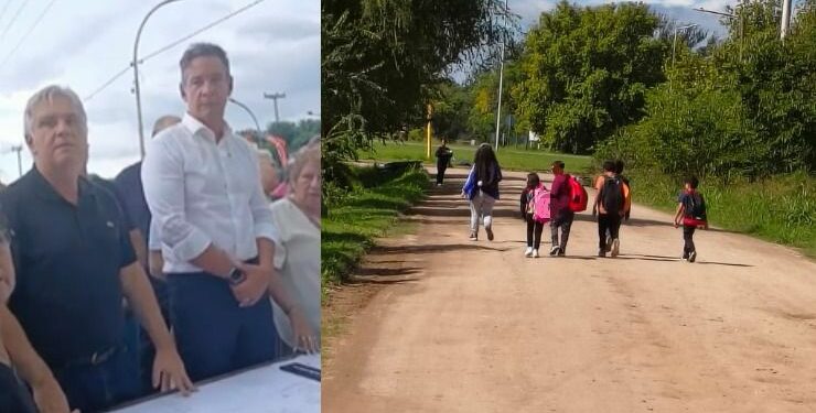 Camino a Villa Posse: Coniferal modificó el recorrido afectando a niños y docentes