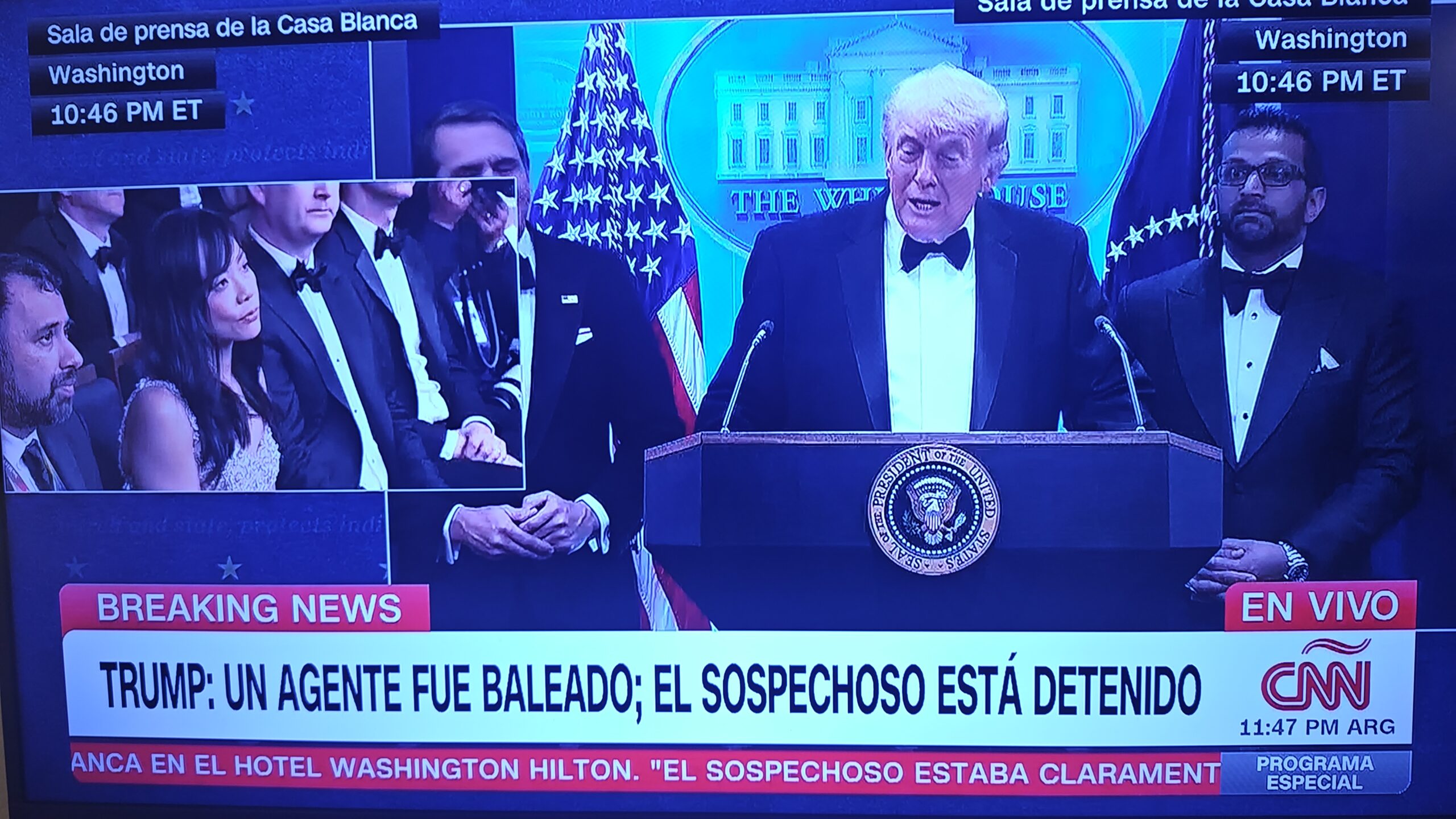 La conferencia de prensa en la cual Trump dio detalles de lo sucedido.