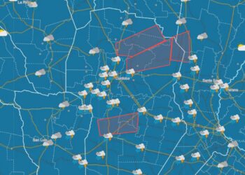 Lluvia en toda la provincia.