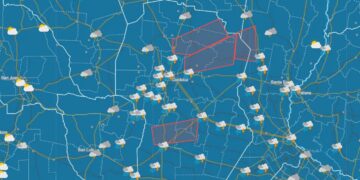 Lluvia en toda la provincia.