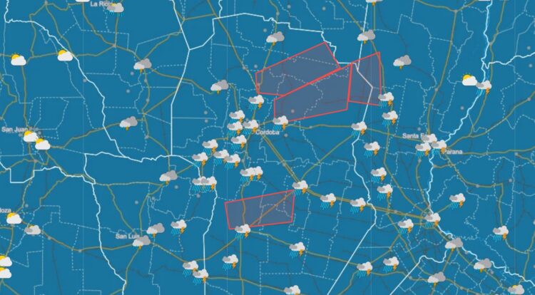 Lluvia en toda la provincia.