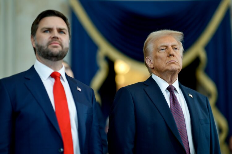 Donald Trump y el vicepresidente, JD Vance.