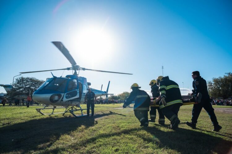 El ejercicio de alta complejidad se realizó en la localidad de Oliva.