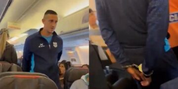 Emiliano Endrizzi fue detenido por realizar una amenaza de bomba en el avión de Gimnasia de Jujuy.
