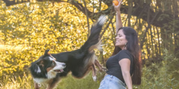 Fiorella Sampietro y su perro Balto representarán a Argentina en Italia Balto