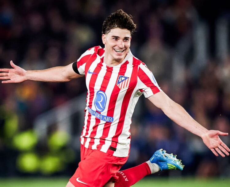 Álvarez marcó el tanto que destrabó el partido.