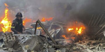 Beirut, Líbano, 8 de abril de 2026. Hasta ahora, la ofensiva israelí en todo Líbano ha causado la muerte de al menos 254 personas y ha dejado a otras 1.165 heridas. (Xinhua/Bilal Jawich) (jg) (da) (vf)