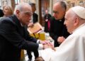 Scorsese estrenó en el Vaticano «Aldeas», con la última intervención de Francisco