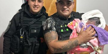 Policías asistieron un parto de urgencia en una vivienda