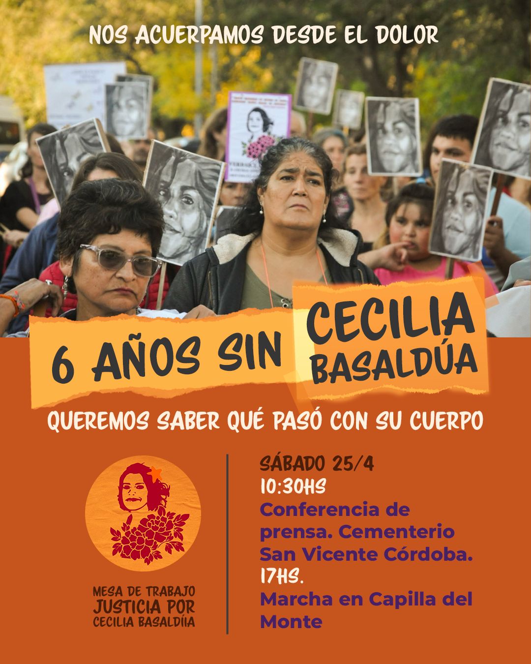 A seis años del femicidio de Cecilia Basaldúa, convocan a una marcha en reclamo por justicia
