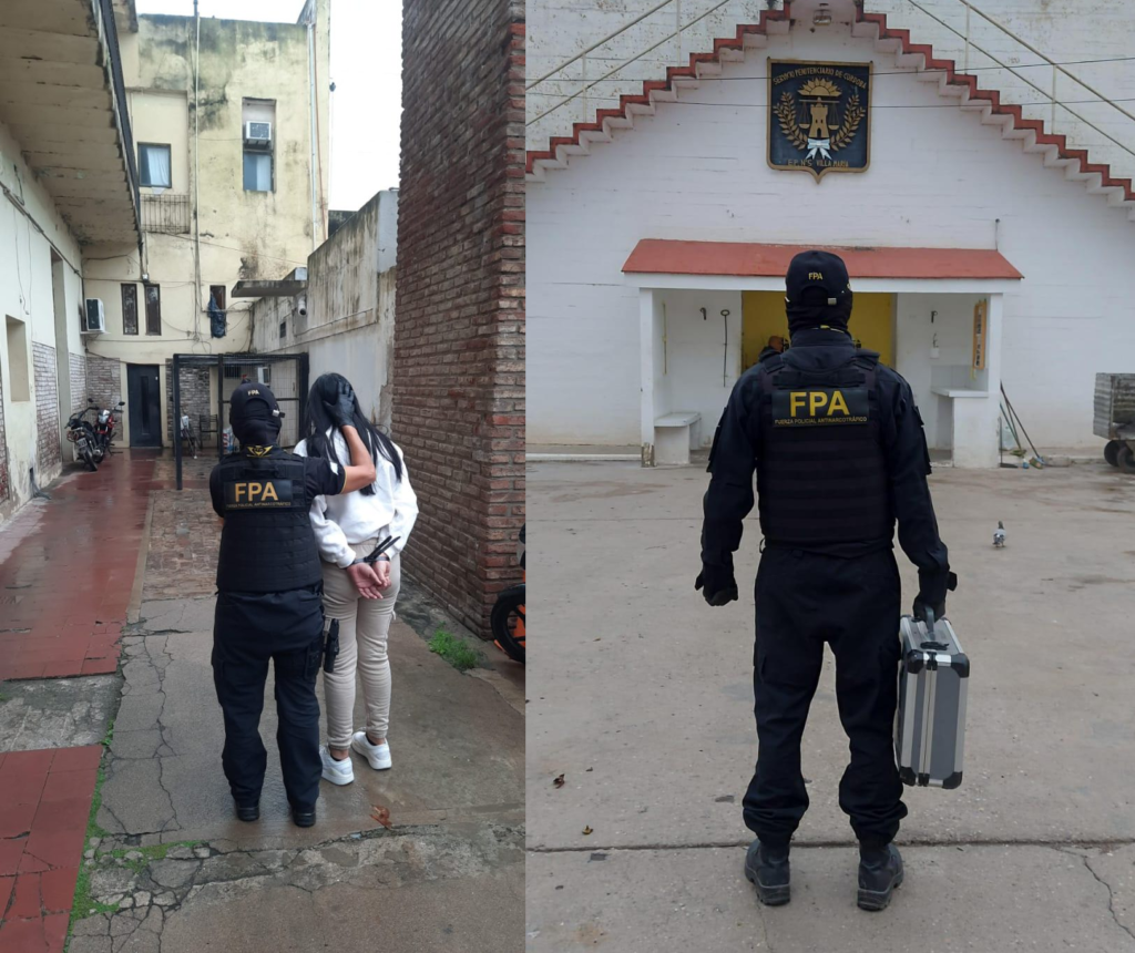 Allanaron dos puntos de venta de droga en San Francisco y una celda de la cárcel de Villa María El operativo incluyó tres allanamientos y terminó con dos detenidas.