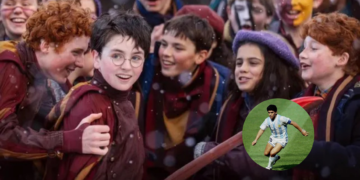 Una figurita de Maradona sorprende en el set de la nueva serie de Harry Potter