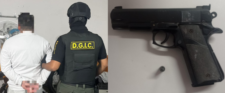 En el operativo desarrollado se secuestró una réplica de arma de fuego y la munición mencionada.