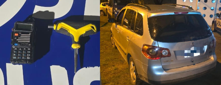 Secuestraron una Suran, una ganzúa y otros elementos vinculados a hechos delictivos.