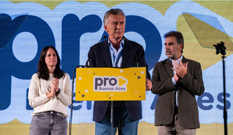 Mauricio Macri en el acto del Pro.