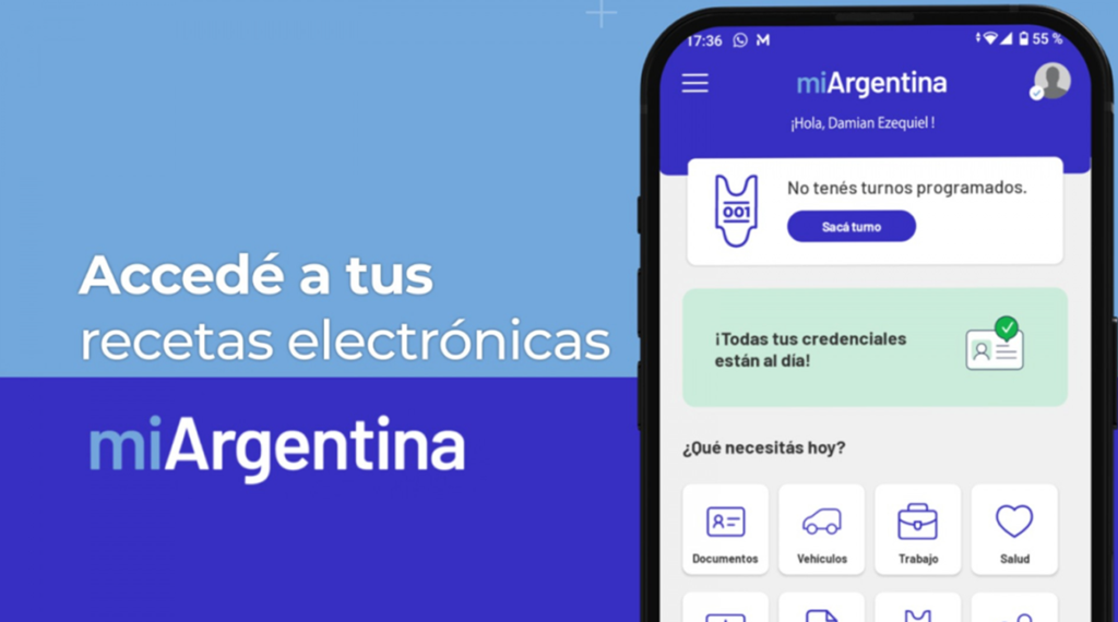 La receta electrónica ya puede consultarse desde la aplicación Mi Argentina